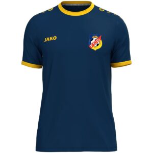 Quentalys - Maillot manches courtes coloris Navy / citron modèle ONE Jako pour le club de FC Grimaud