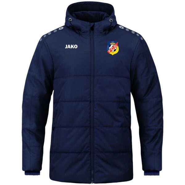 Quentalys - Veste coach à capuche marine Jako pour le club de FC Grimaud