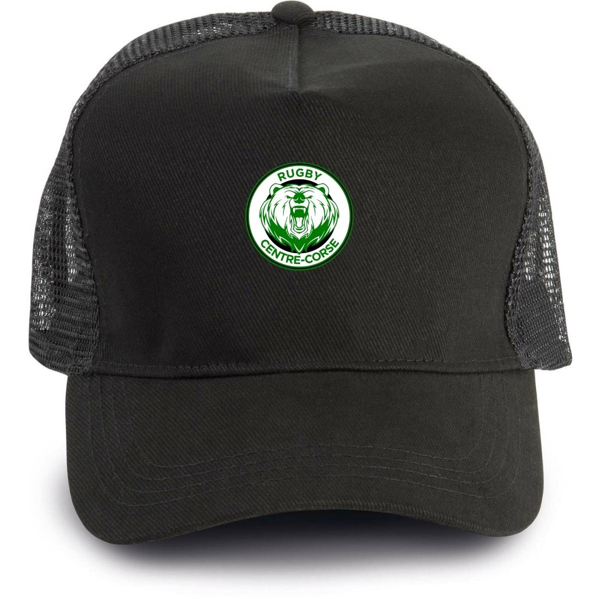 Quentalys - Casquette Trucker Noir pour le club Rugby Centre Corse