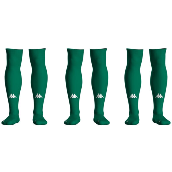 Quentalys - Chaussettes Lot de 3 Vert Kappa pour le club Rugby Centre Corse
