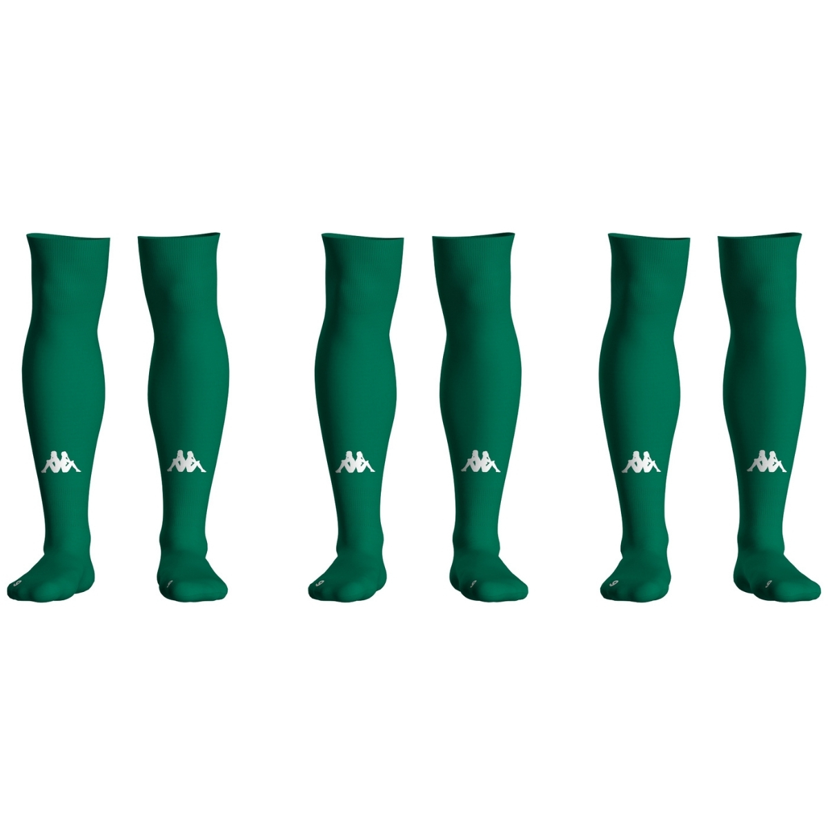 Quentalys - Chaussettes Lot de 3 Vert Kappa pour le club Rugby Centre Corse