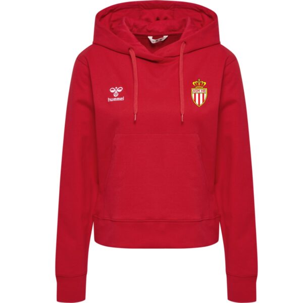 Quentalys - Hoodie Femme rouge Hummel pour le club AS Monaco Handball