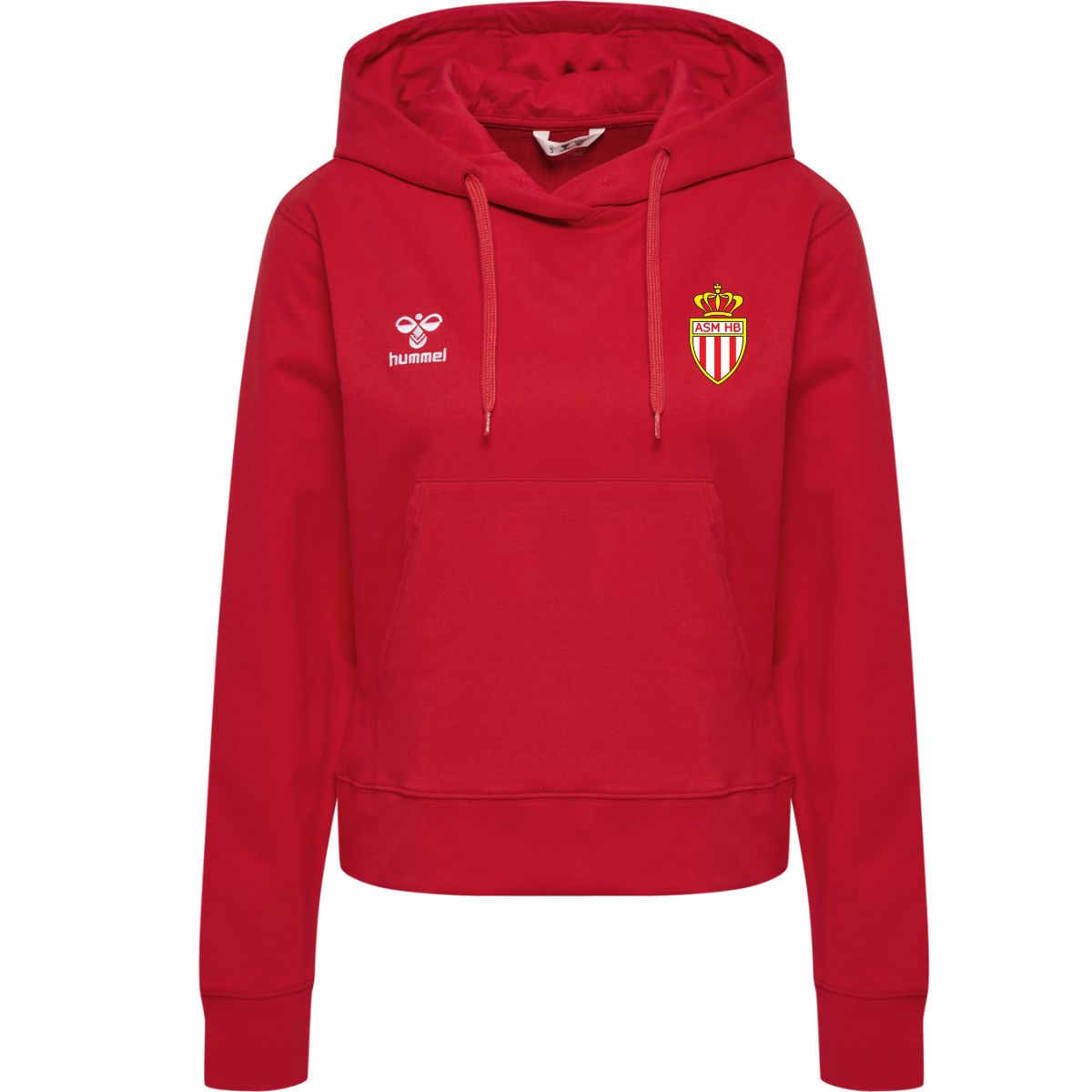 Quentalys - Hoodie Femme rouge Hummel pour le club AS Monaco Handball