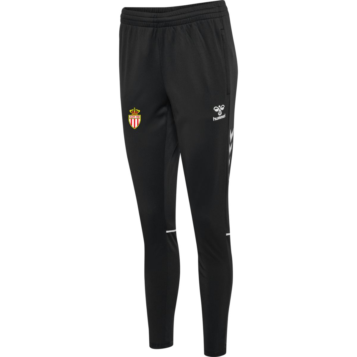 Pantalon d’entrainement Femme noir Hummel pour le club AS Monaco Handball Quentalys - Pantalon d'entrainement Femme noir Hummel pour le club AS Monaco Handball