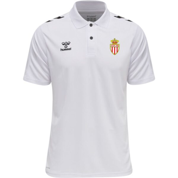 Quentalys - Polo Homme Blanc Hummel pour le club AS Monaco Handball