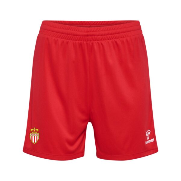 Quentalys - Short Femme rouge Hummel pour le club AS Monaco Handball