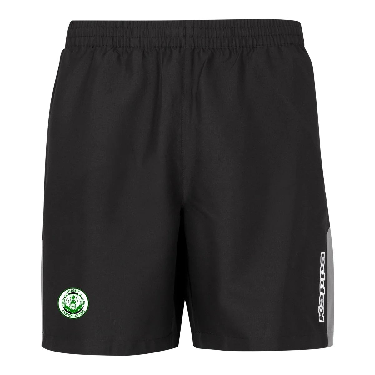Quentalys - Short Passo Noir Kappa pour le club Rugby Centre Corse
