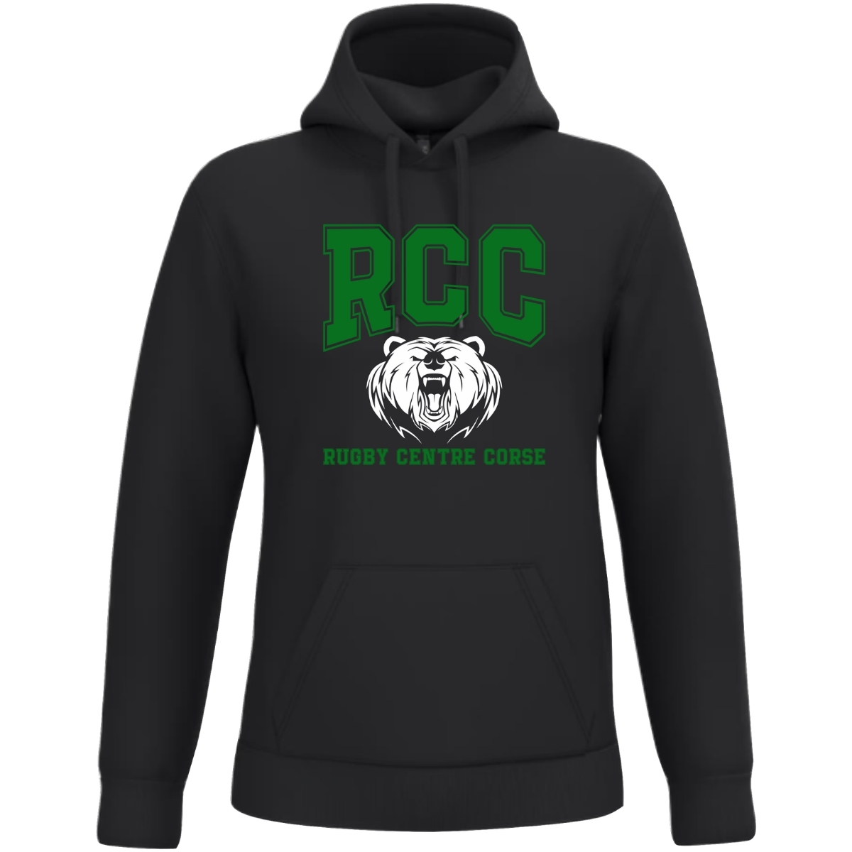 Sweat du Club Noir pour le club Rugby Centre Corse Quentalys - Sweat du Club Noir pour le club Rugby Centre Corse