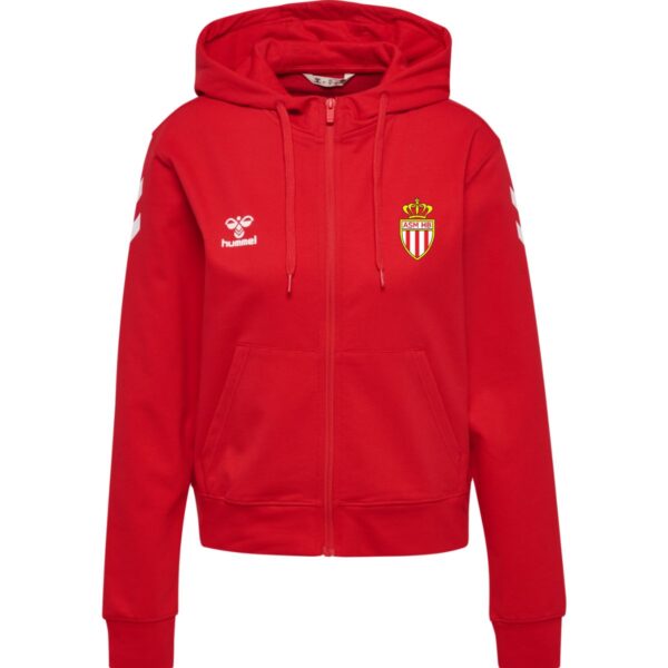 Quentalys - Hoodie Femme rouge Hummel pour le club AS Monaco Handball