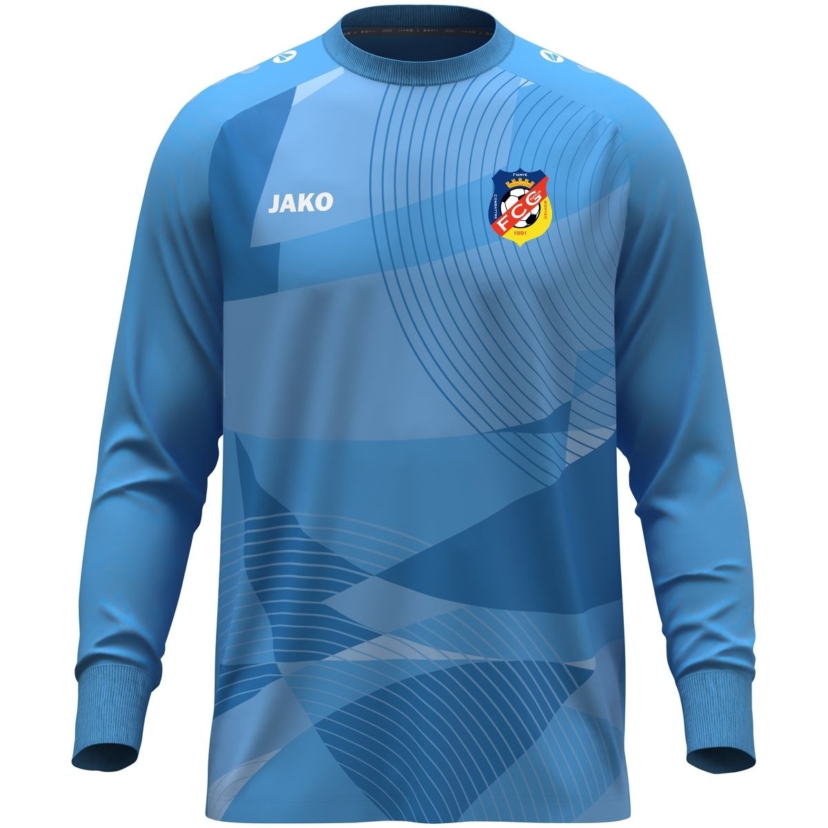 Quentalys - Maillot de gardien enfant Bleu Ciel Jako pour le club de FC Grimaud