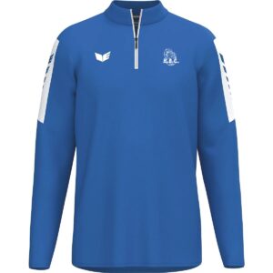 Quentalys - Sweat 1/2 Zip Erima Bleu Royal pour le club HB Corte