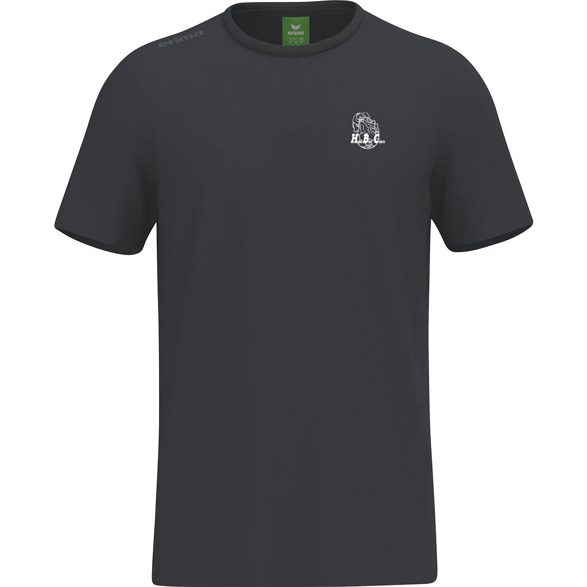T-Shirt TS Erima noir pour le club HB Corte Quentalys - T-Shirt TS Erima noir pour le club HB Corte