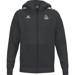 Quentalys - Veste à capuche Erima noire pour le club HB Corte